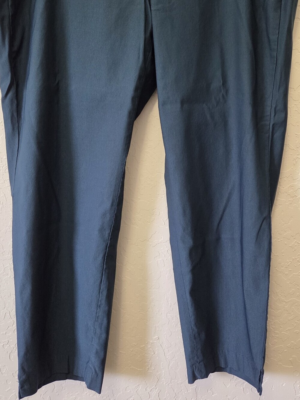Lane Bryant 4-Season Slim Ankle Pants Teal Blue Zipper Pockets Plus Size 22 - Picture 3 of 10